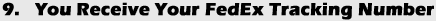After scanning & digitizing your slides, negatives, and photos we send you your FedEx tracking number.