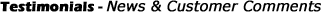 Scanning Service News & Customer Comments